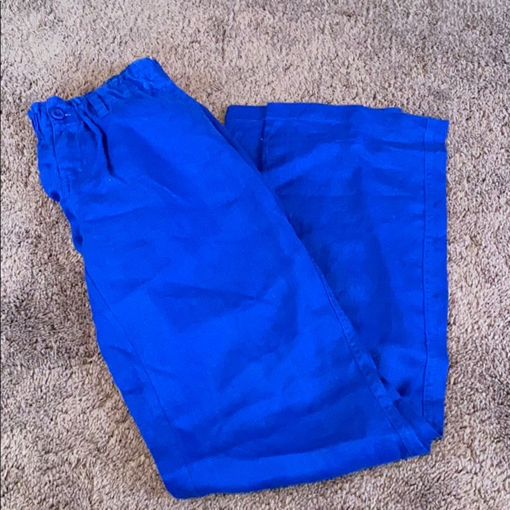 Blue linen London Jean beach pants